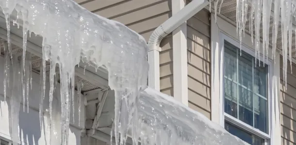 icicles on roof