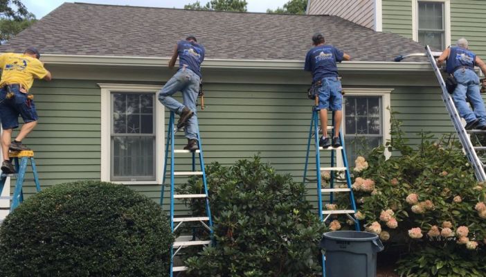 Working on gutters