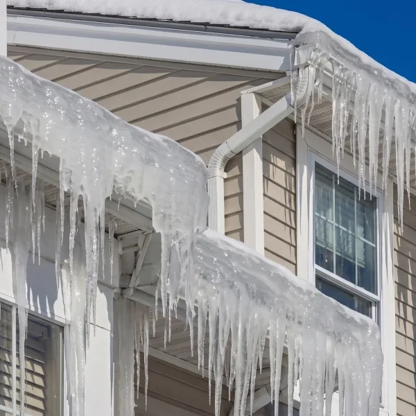 icicles on roof